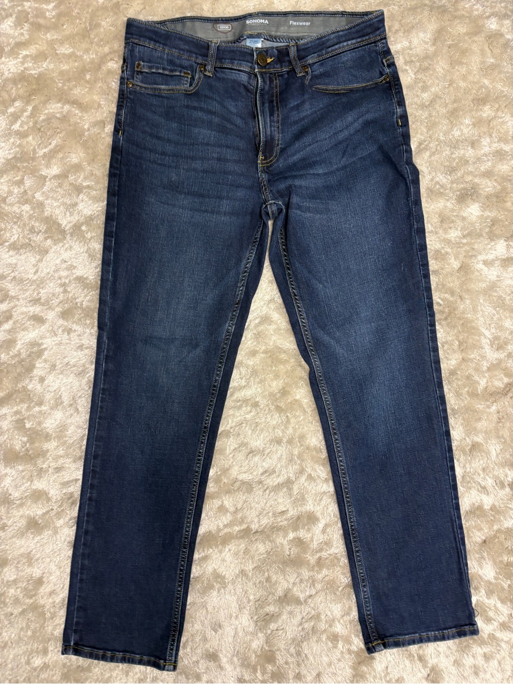 Sonoma Men’s Slim Straight Dark Blue Jeans